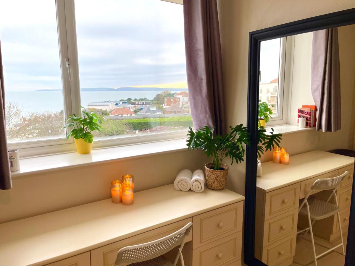 Sea View Family Stay By Beach Gym & Parking Bournemouth Buitenkant foto